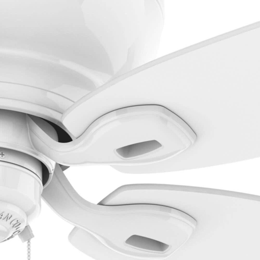 Hunter Durant Low Profile 54&quot; Ceiling Fan in Snow White, , large
