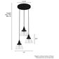 Hunter Cypress Grove 3-Light Cluster in Natural Iron, , large
