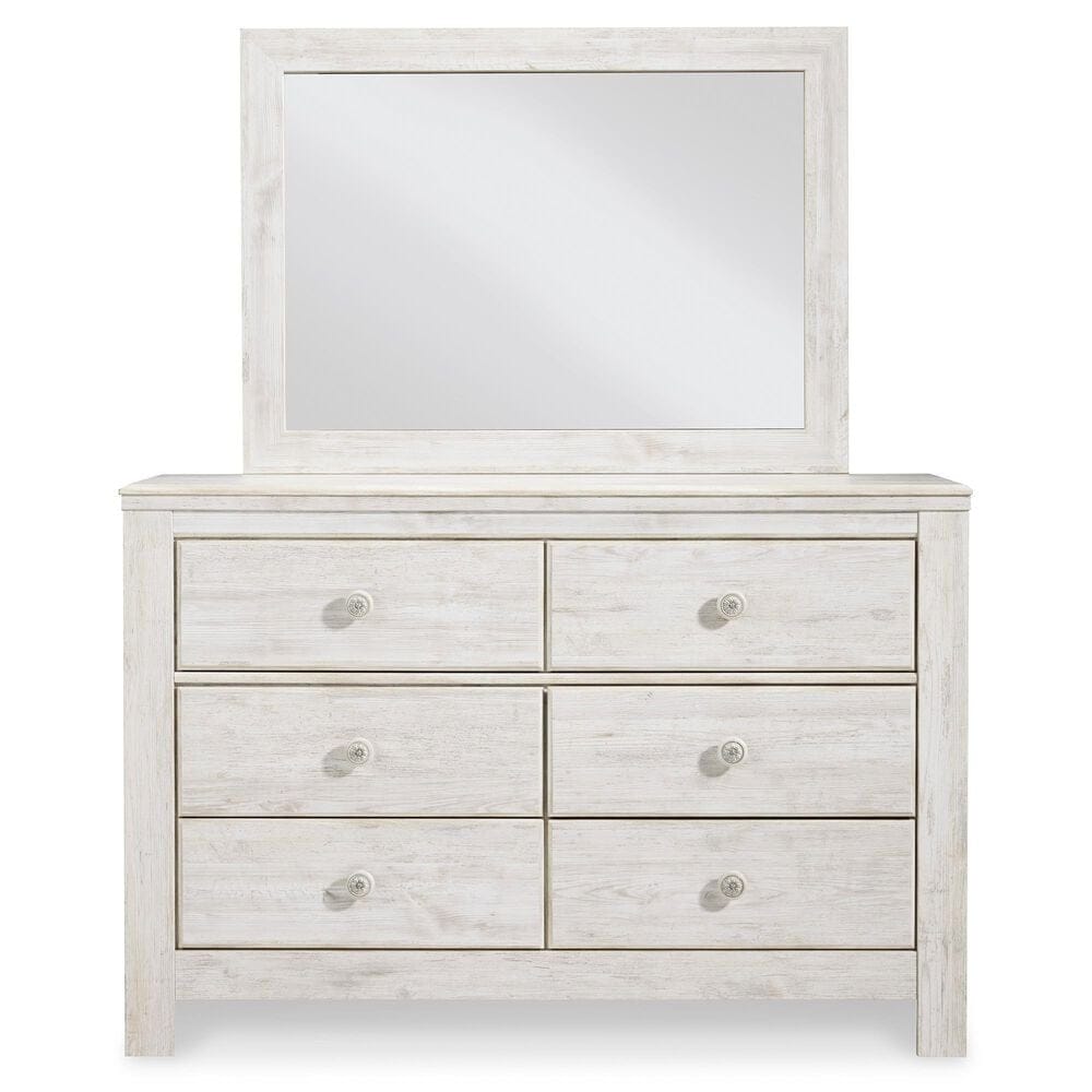 Ashley Paxberry 4-Piece Full Bedroom Set in Whitewash, , large