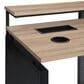 OSP Home Ace 2-Piece Desk with Hutch and Bookcase in River Oak and Black, , large