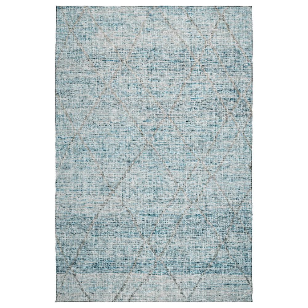 Dalyn Rug Company Portico PO1 Teal 8" x 10" Area Rug, , large