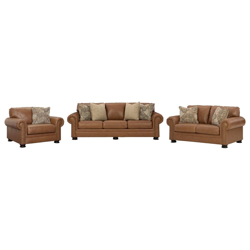 Ashley Carianna 3-Piece Stationary Living Room Set in Caramel, , large