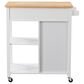 CorLiving Sage 2 Shelves Kitchen Cart in White, , large