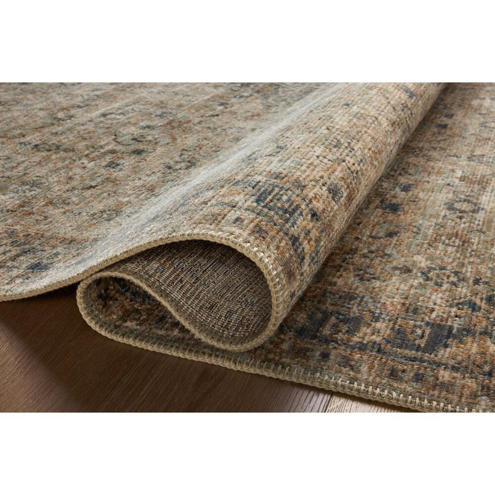 Loloi Heritage 9&#39; x 12&#39; Sage and Navy Area Rug, , large