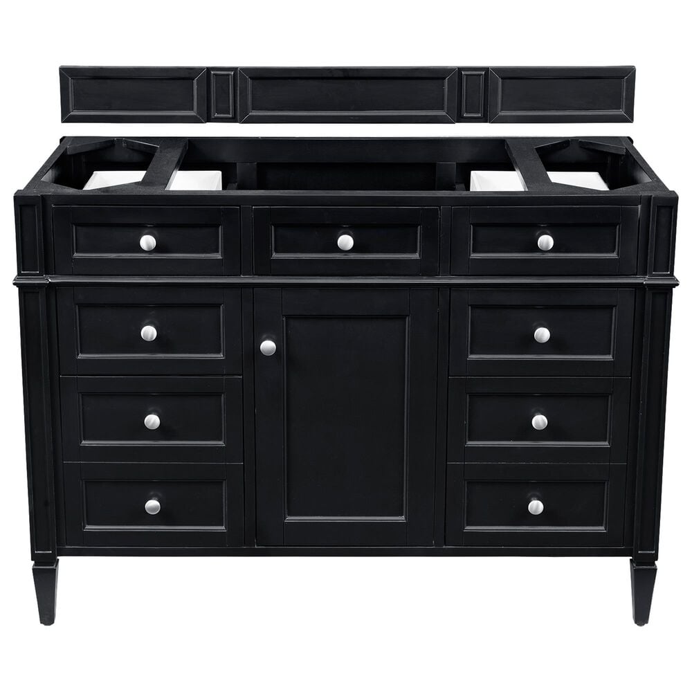 James Martin Brittany 48" Single Vanity Cabinet in Black Onyx, , large