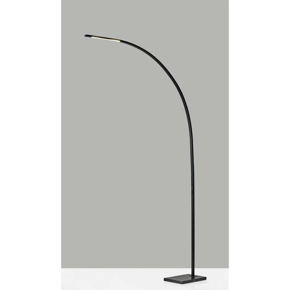 Adesso Sonic LED Arc Lamp in Black, , large