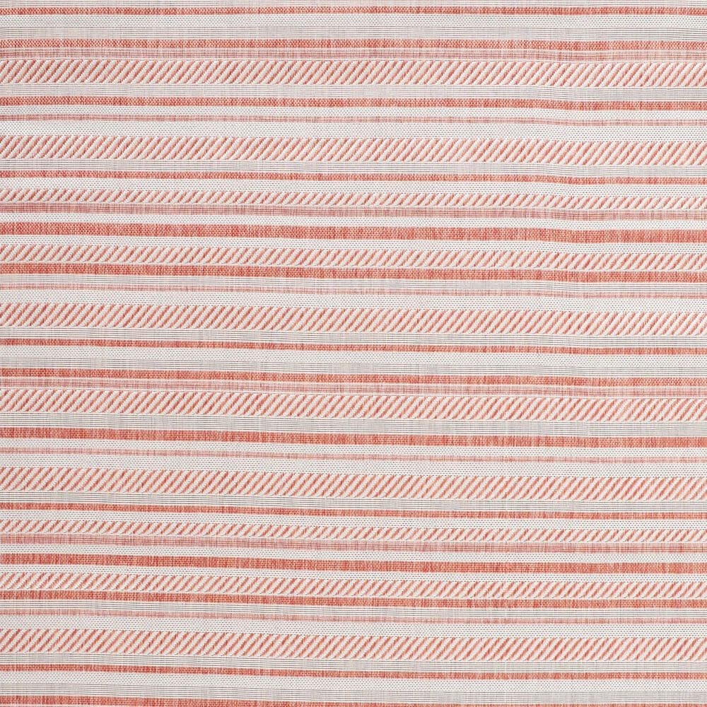 Surya Eagean EAG-2423 Rust, Ivory, Dusty Pink and Dusty Coral 6&#39;7&quot; Round Indoor/Outdoor Area Rug, , large