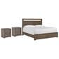 Riva Ridge Modern Loft California King Storage Panel Bed with Two Nightstands in Greystone, , large