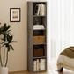 HOMLUX 5-Tier Cube Open Shelf Storage Organizer Bookcase in French Oak, , large