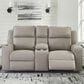 Ashley Lavenhorne Manual Loveseat in Pebble, , large