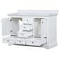 Lexora Home Dukes 48" Double Bathroom Vanity in White with 2 cm White Quartz Top and Rectangular Sinks, , large