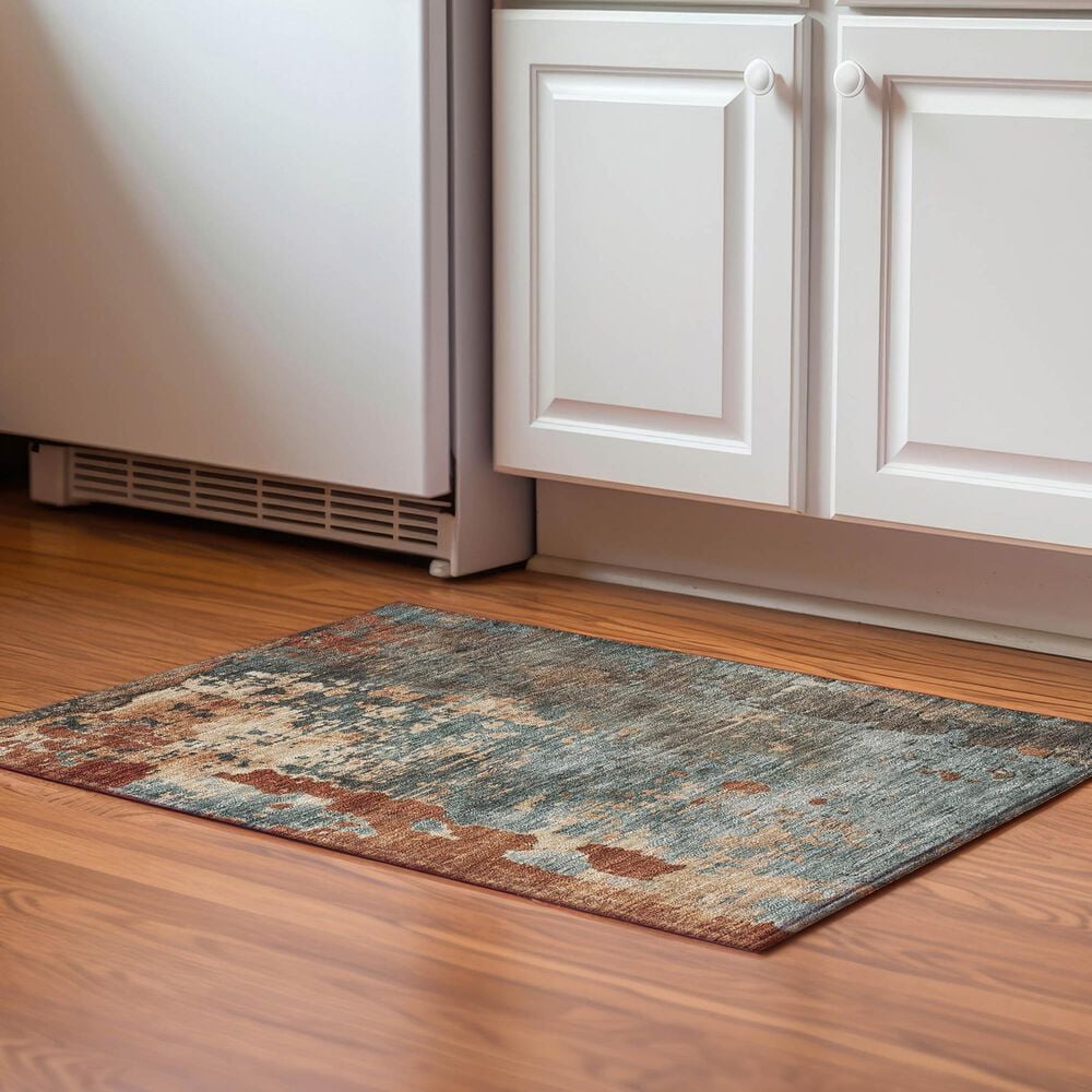 Dalyn Rug Company Kochi KC11 Teal 2&#39;6&quot; x 3&#39;10&quot; Area Rug, , large