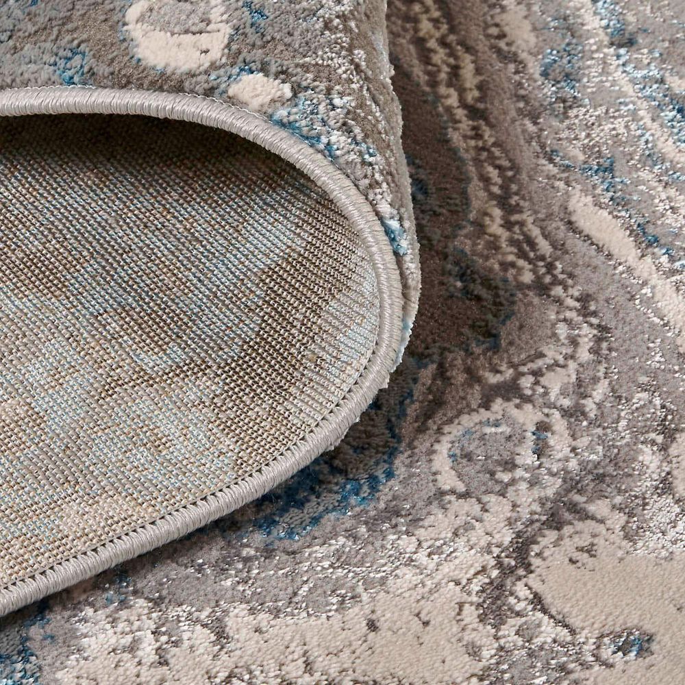 Feizy Azure 10&#39; x 13&#39;2&quot; Silver and Blue Area Rug, , large