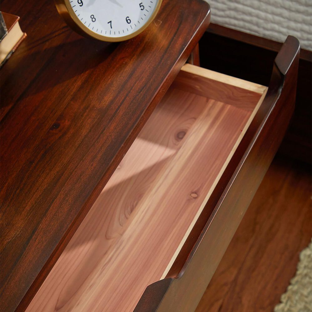 Napa Furniture Design Sahara 3-Drawer Nightstand in Dark Mahogany, , large