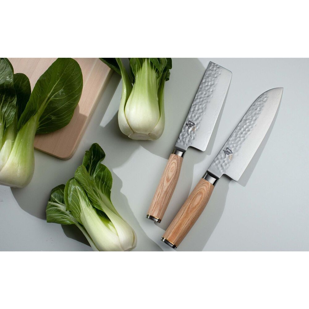 Shun Premier Blonde Santoku 7&quot; in Blonde and Silver, , large