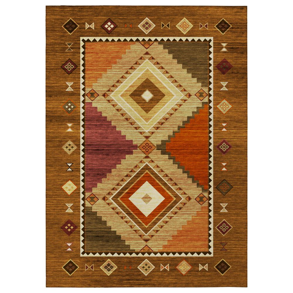 Dalyn Rug Company Phoenix 5" x 7"6" Walnut Indoor/Outdoor Area Rug, , large