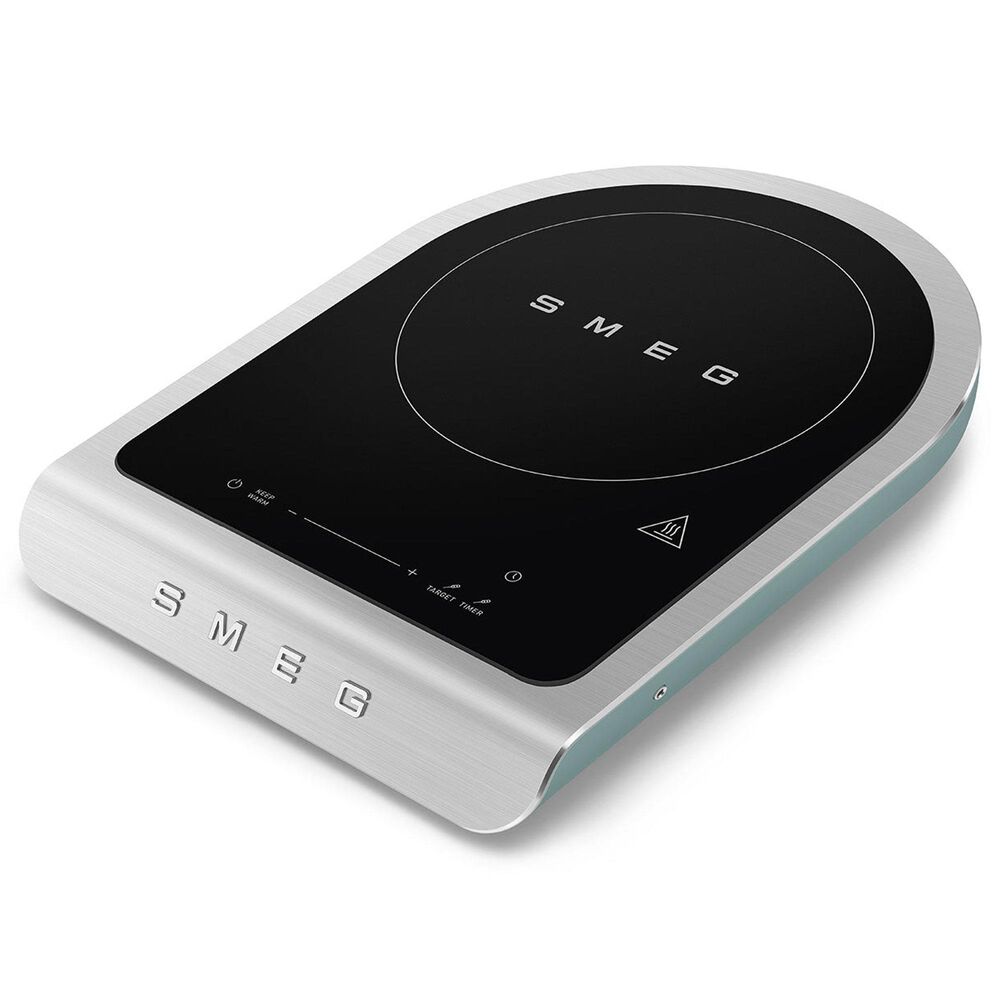 SMEG 12" Portable Induction Cooker in Jade Emerald Green, Grey and Black, , large