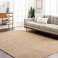 Surya Masterpiece Light Gray, Beige, Tan and Medium Brown 5" x 7"5" Area Rug, , large
