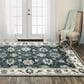RIZZY Ashton 10" x 14" Charcoal and Ivory Area Rug, , large