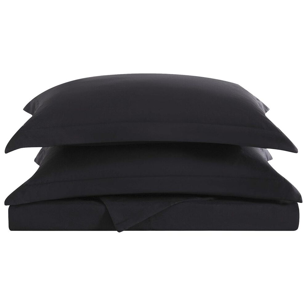 Pem America Truly Soft Everyday 3-Piece Full/Queen Duvet Set in Black, , large
