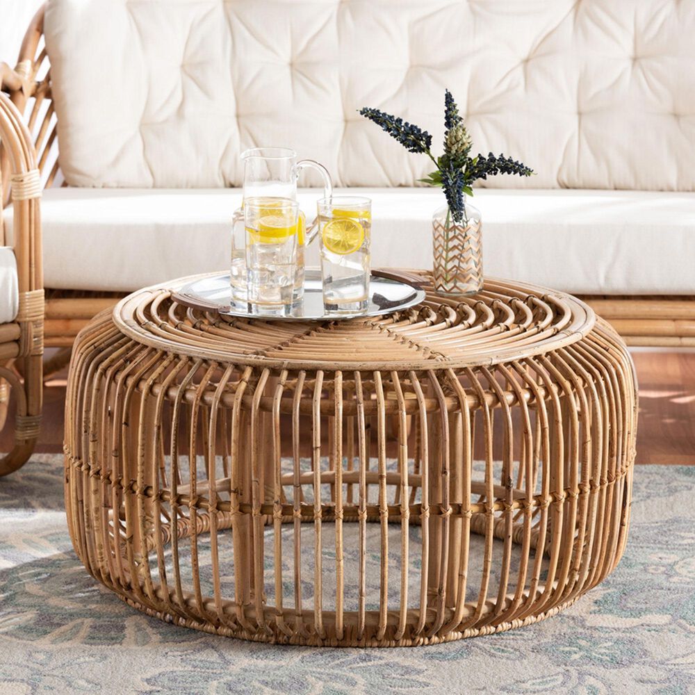 Baxton Studio Aliane Coffee Table in Natural Brown, , large