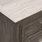 New Heritage Design Lisbon 2-Drawer Nightstand in Gray and White, , large