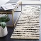 Safavieh Venus Shag VNS603A 2"2" x 8" Ivory and Black Runner, , large