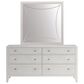 Vantage Mezzanine 6 Drawer Dresser and Mirror in Dove Gray, , large