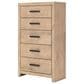 Ashley Sanginlane 5-Drawer Chest in Tan, , large