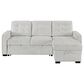 Modern Market Reversible Sofa Sleeper with Chaise in Chalk, , large