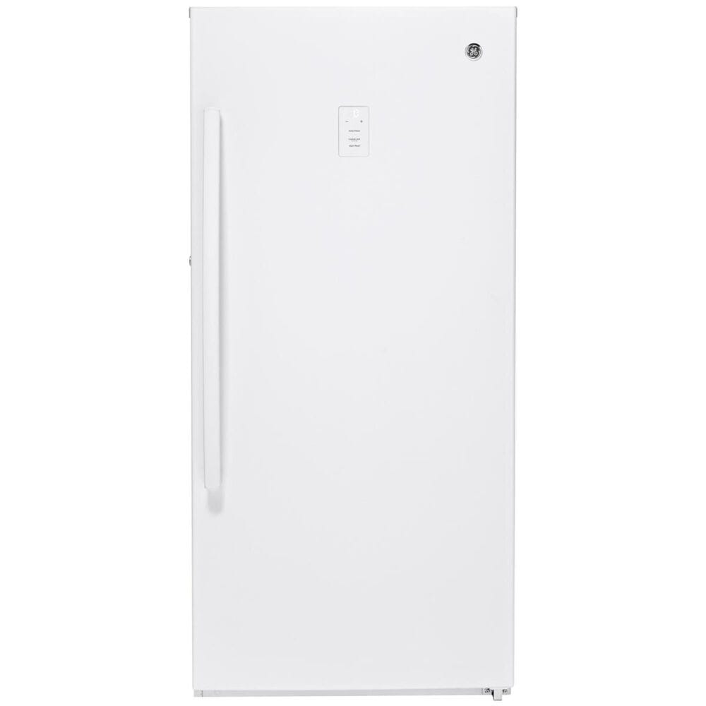 GE Appliances 14.1 Cu. Ft. Frost-Free Upright Freezer in White, , large