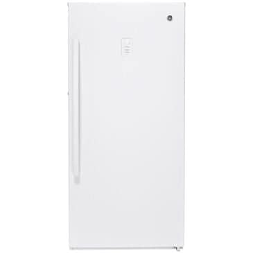 GE Appliances 14.1 Cu. Ft. Frost-Free Upright Freezer in White, , large