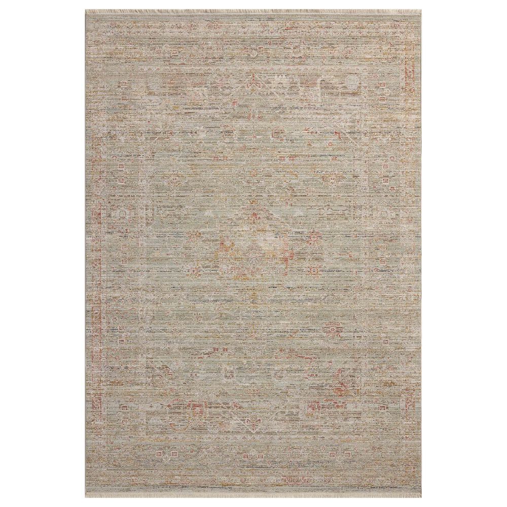 Loloi II Ida 6"3" x 9"4" Spa and Sunrise Area Rug, , large