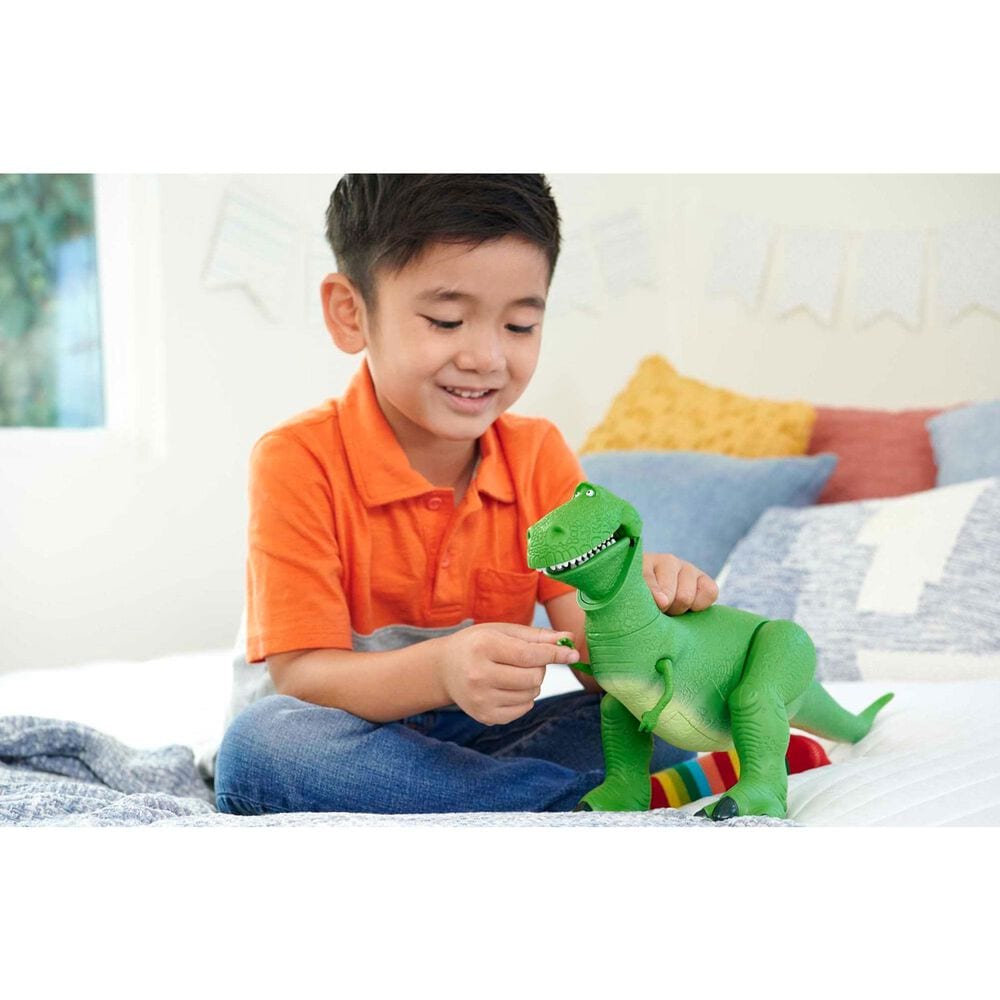 Disney Toy Story Roaring Laughs Rex Action Figure in Green, , large