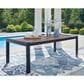 Ashley East Beach 7-Piece Patio Rectangular Dining Set in Navy Blue and Driftwood, , large