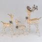 The Gerson Company 3-Piece Electric Lighted Indoor/Outdoor Reindeer Set with 210 Lights in White, , large