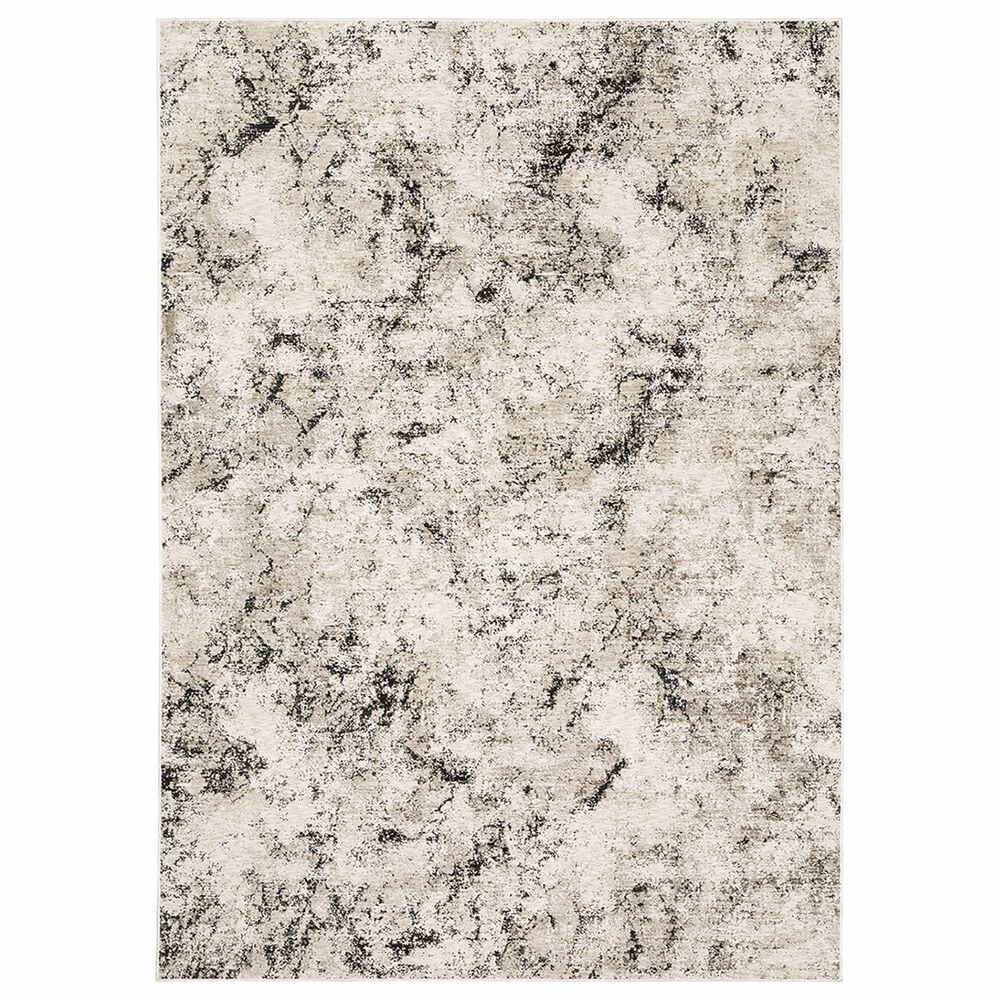 Oriental Weavers Nebulous Chaotic 7"10" x 10"10" Ivory Area Rug, , large
