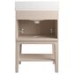 Kohler Seagrove 24" Single Bathroom Vanity in Light Clay with 3 cm White Quartz Top and Rectangular Sink, , large
