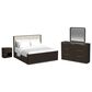 Mayberry Hill Sylvie 4 Piece King Panel Bedroom Set in Dark Brown, , large