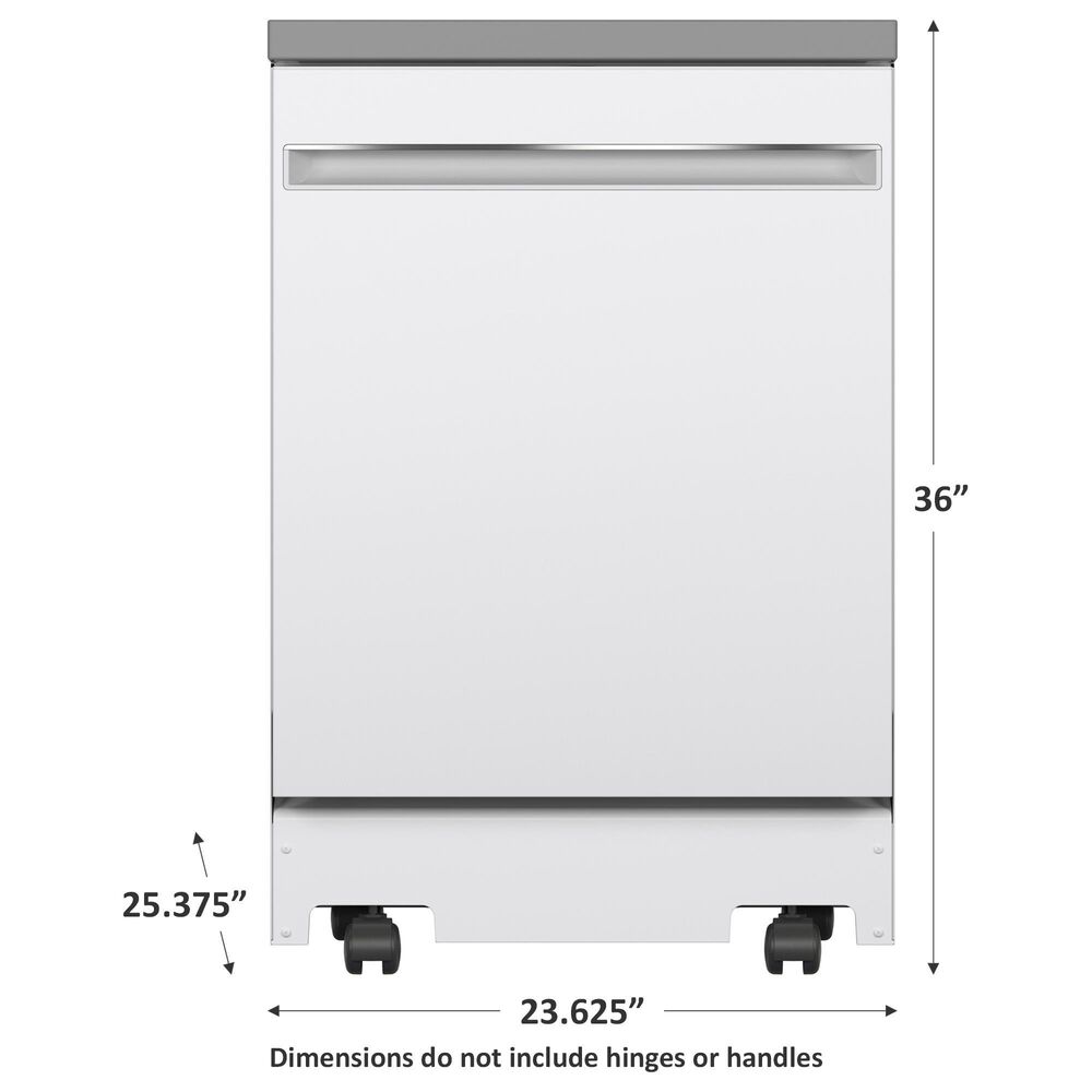 GE Appliances 24&quot; Portable Dishwasher in White, , large