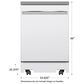 GE Appliances 24" Portable Dishwasher in White, , large