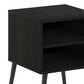 HOMLUX Claude 2-Tier Square End Table in Espresso, , large