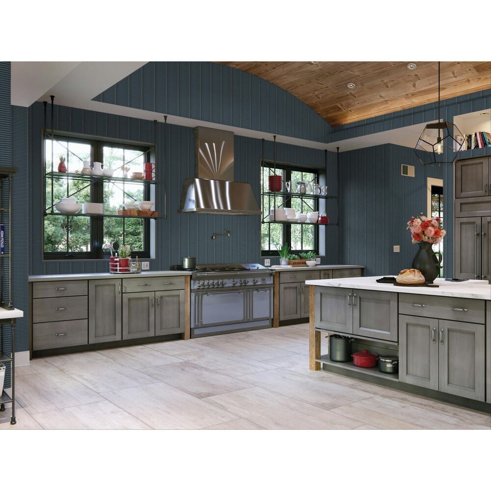 Dal-Tile Artefino Vintage Angelite 2" Floret on 12" x 12" Porcelain Mosaic Sheet, , large