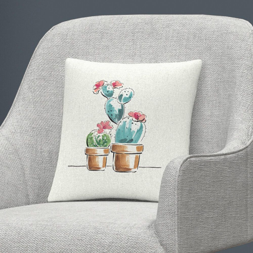 Timberlake Daphne Brissonnet 'Desert Bloom V' 16 x 16 Decorative Throw Pillow, , large