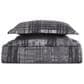 Pem America Style 212 3-Piece Full/Queen Plaid Comforter Set in Gray, , large