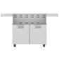Aspire Aspire 36" Double Door Tower Grill Cart in Stainless Steel, , large