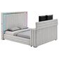 Modern Market Elias Queen Bed with Speaker, TV lift, and Fireplace, , large