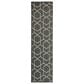 Nourison Horizon HOZ01 Charcoal 2" x 6" Indoor/Outdoor Runner, , large