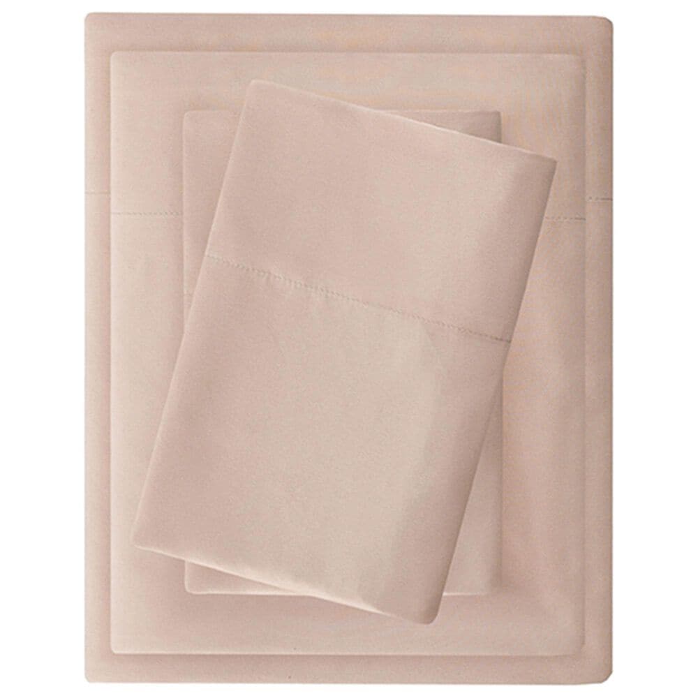 Hampton Park Madison Park 4-Piece Luxurious Brushed Microfiber Deep Pocket King Sheet Set in Blush, , large