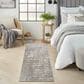 Nourison Sustainable Trends 2"2" x 7"6" Ivory and Grey Runner, , large